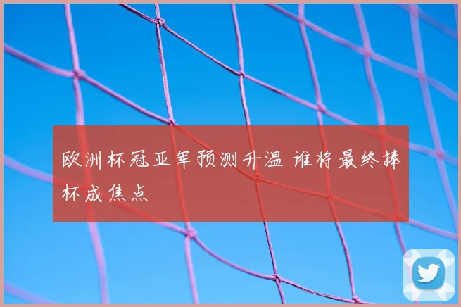 欧洲杯冠亚军预测升温 谁将最终捧杯成焦点